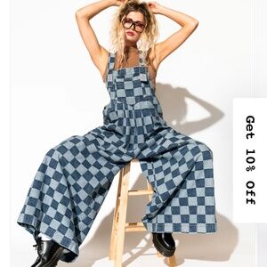 Big Feelings Oversized Denim Overalls